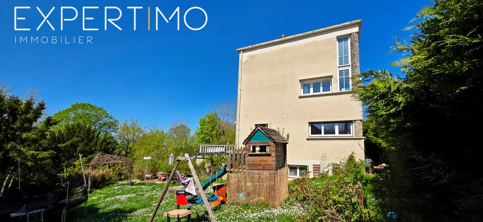 Maison d'architecte à vendre à Méréville – 5 pièces, 122 m², terrain 1699 m² dans un cadre calme 