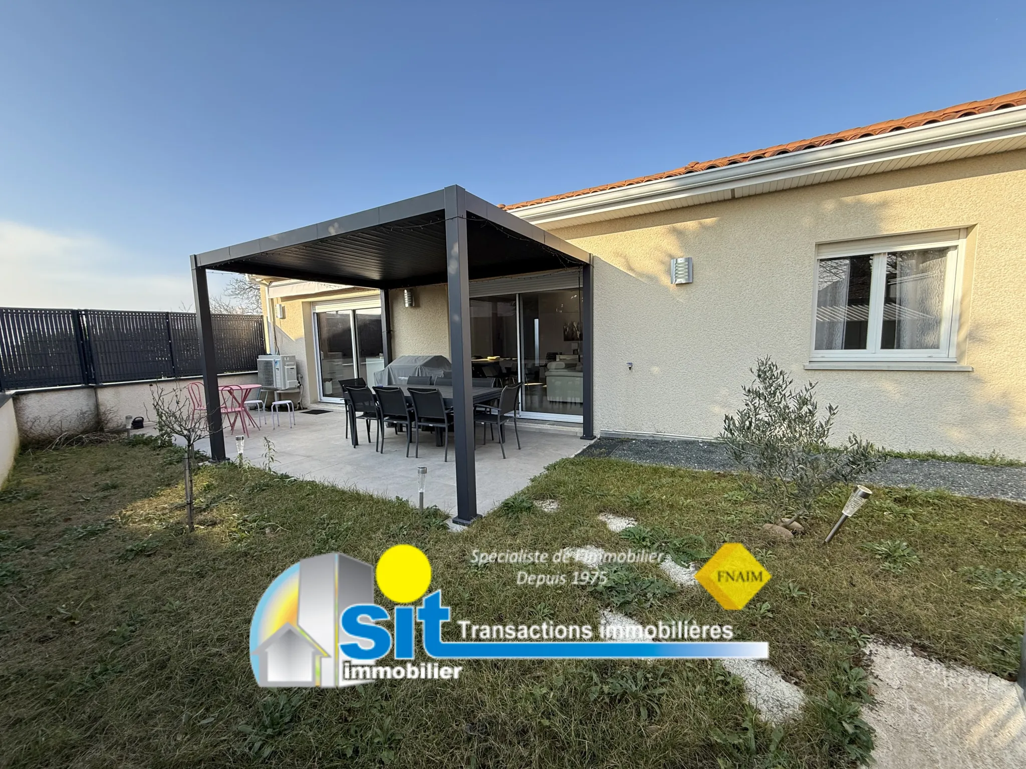 Villa moderne de plain-pied à Reventin-Vaugris, Vienne - 94 m² avec terrasse 