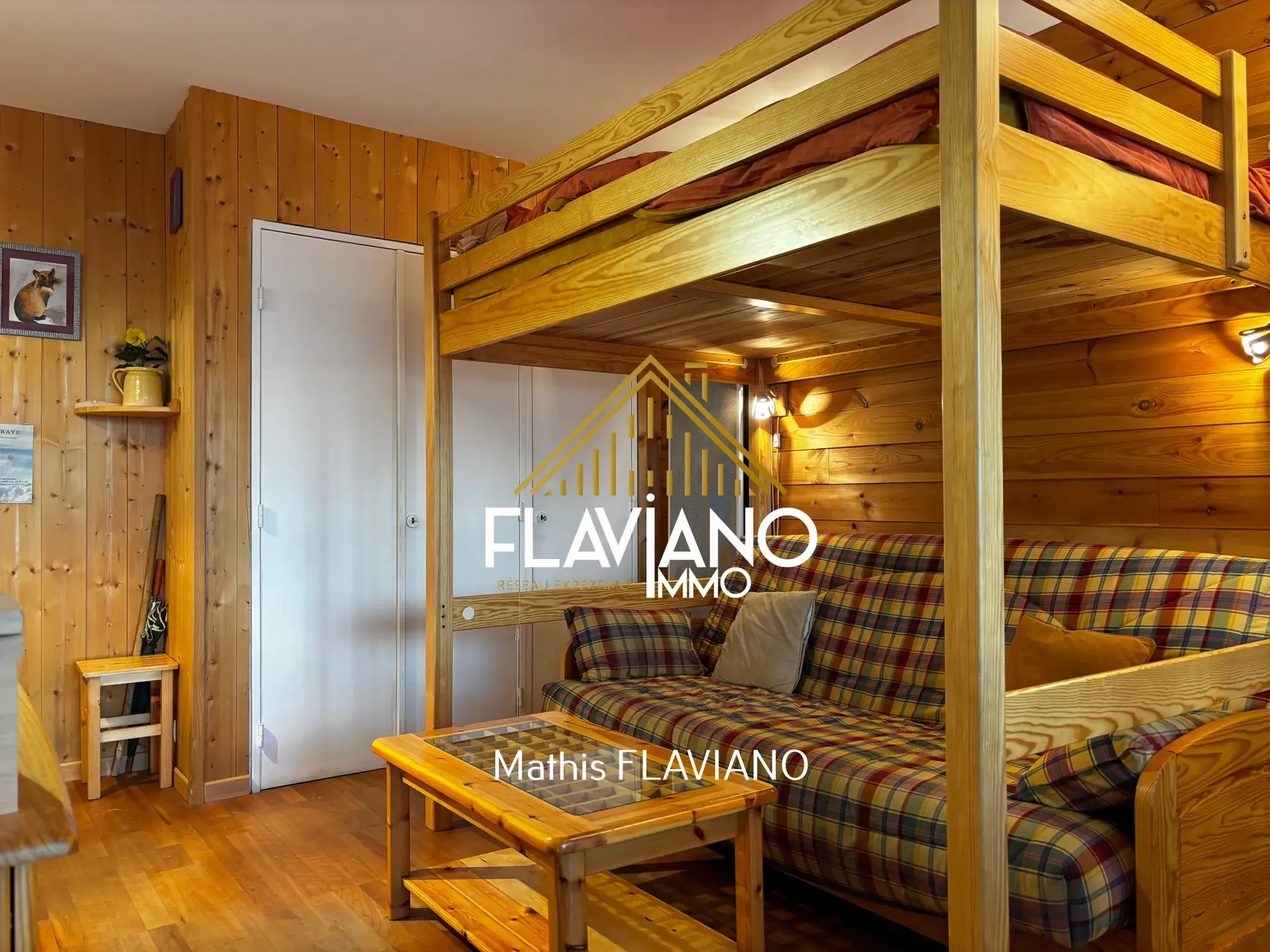 Studio à vendre à Barcelonnette, résidence de standing avec terrasse et parking gratuit 