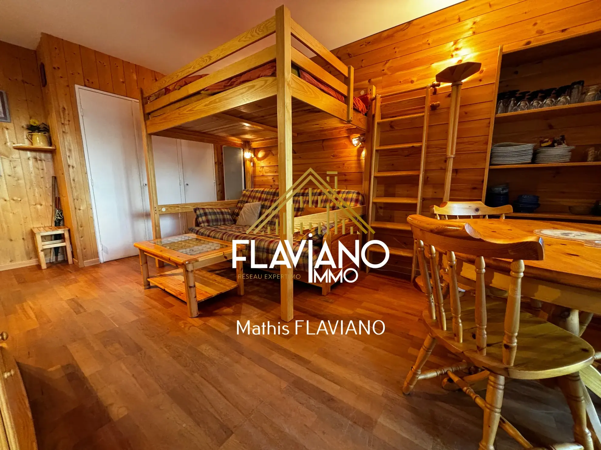Studio à vendre à Barcelonnette, résidence de standing avec terrasse et parking gratuit 