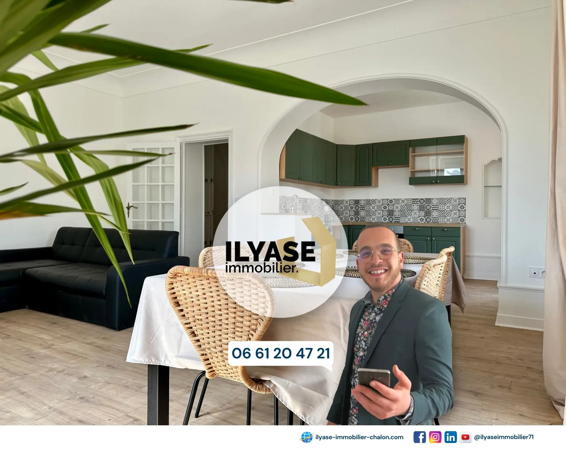 Appartement rénové de 108 m² avec 3 chambres à Chalon-sur-Saône