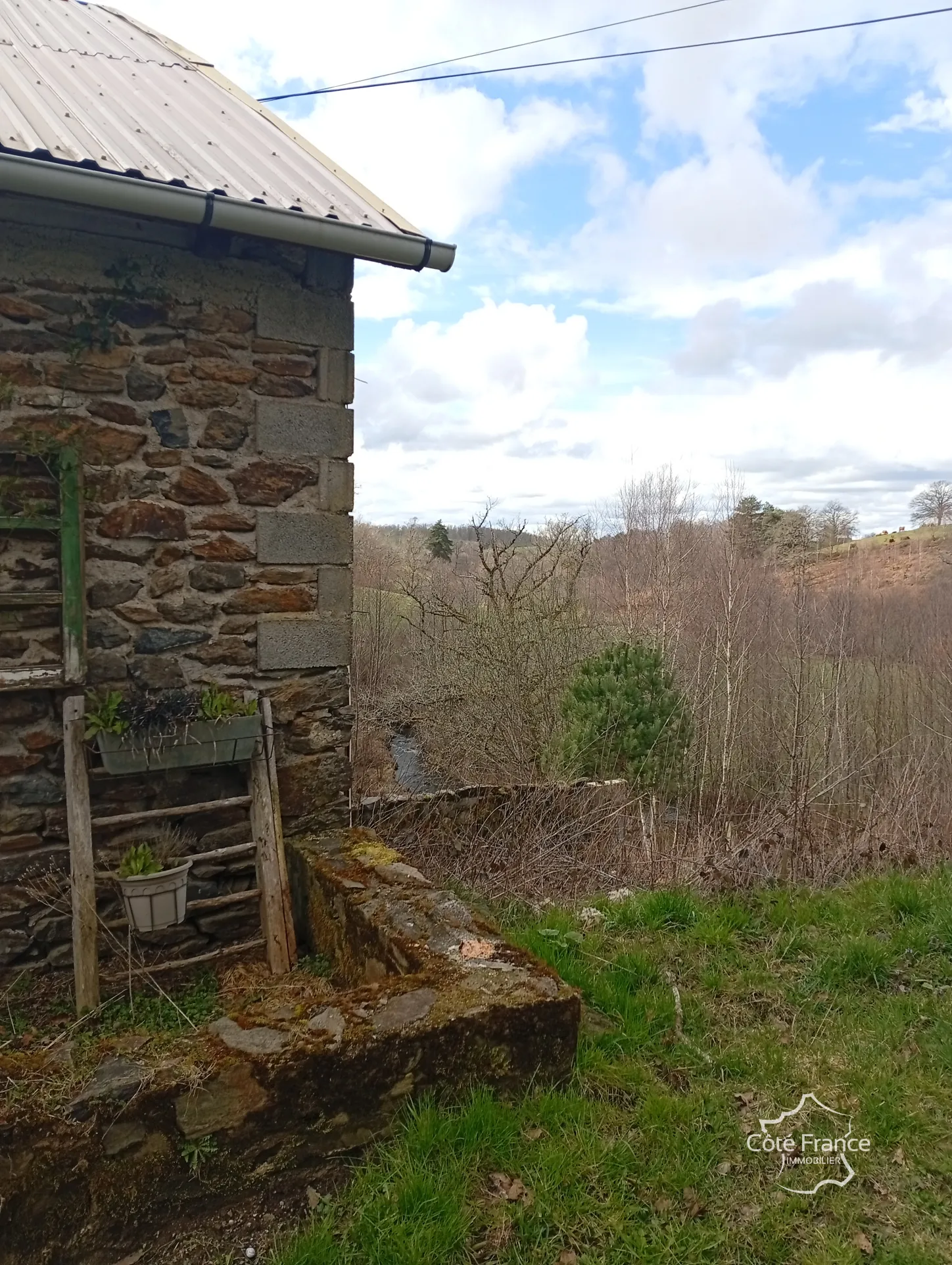 Charmante maison en pierre avec terrain de 4,75 hectares à Pleaux 