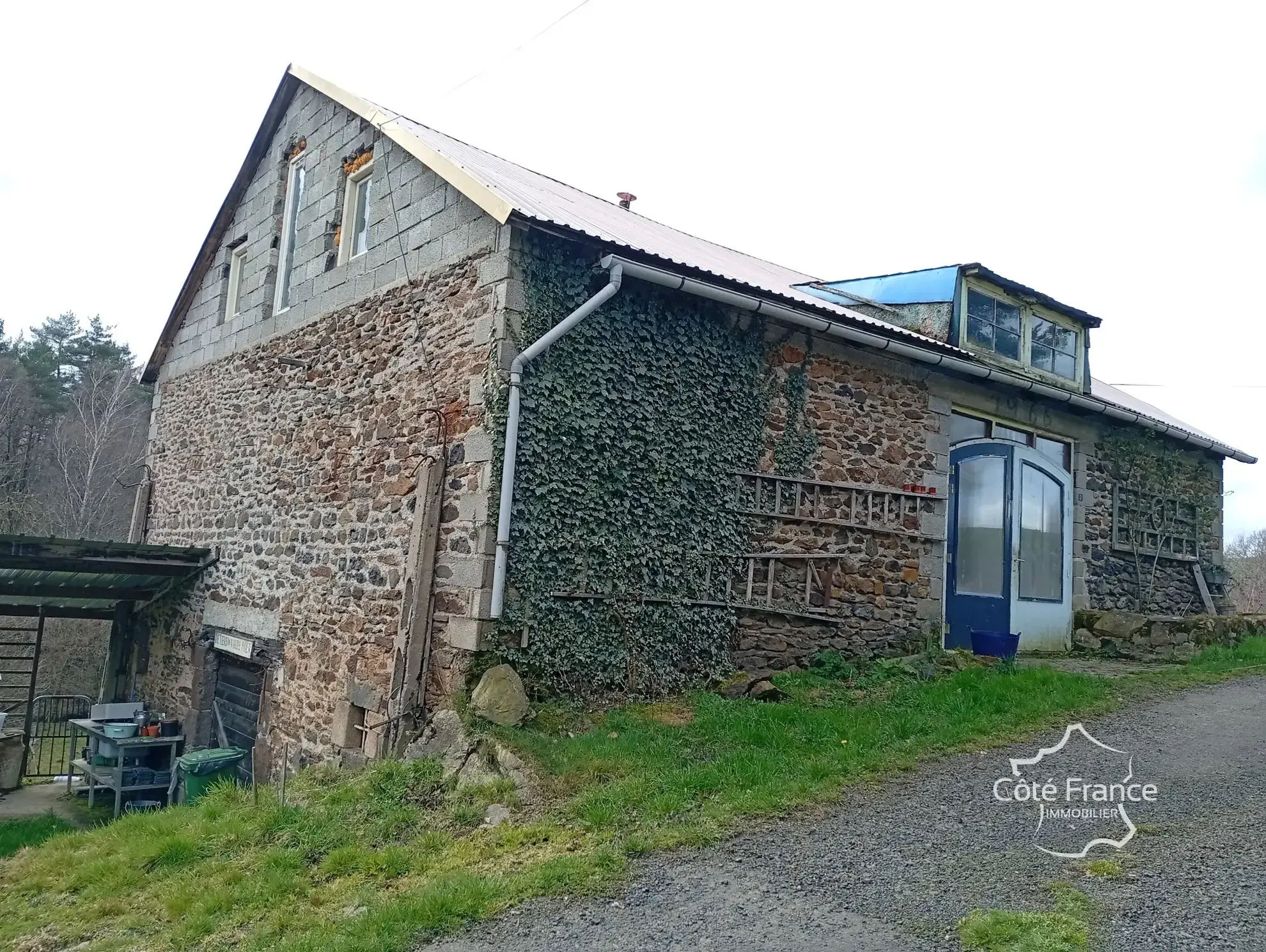 Charmante maison en pierre avec terrain de 4,75 hectares à Pleaux 