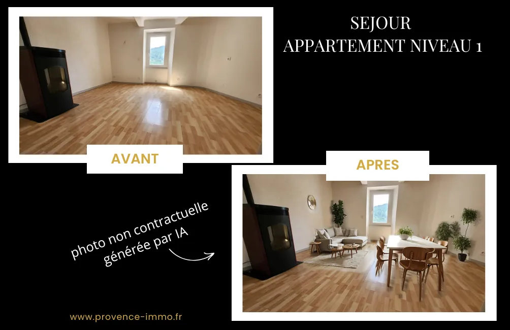 Charmante maison de village à Châteauredon avec deux appartements et potentiel d’investissement 