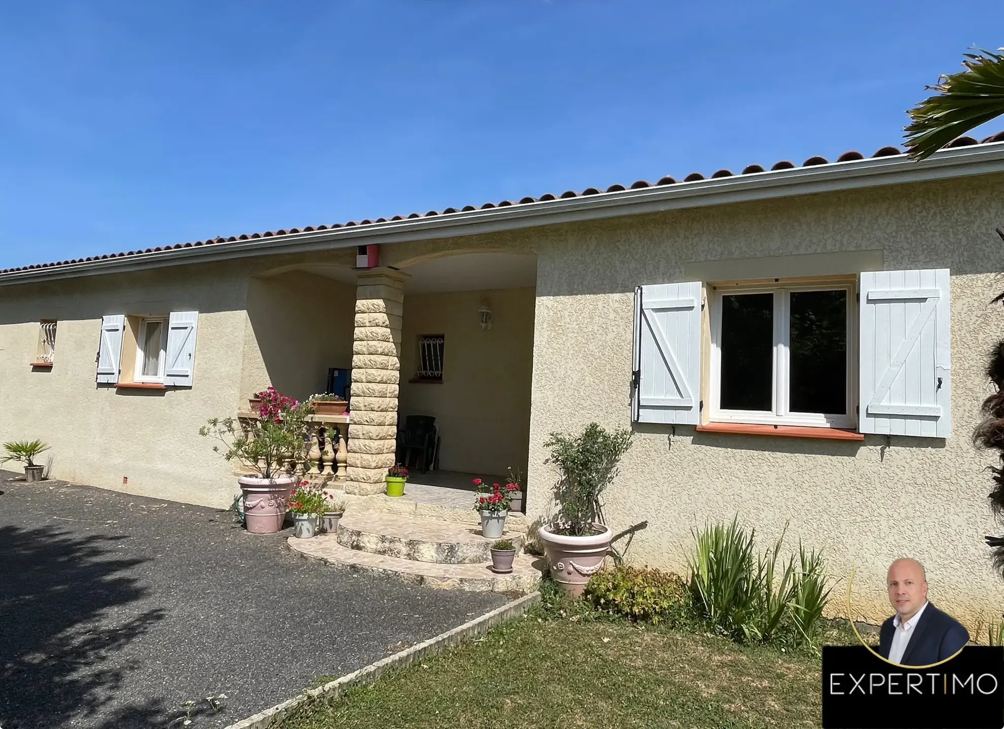 À vendre maison de plain-pied lumineuse avec jardin à Nègrepelisse