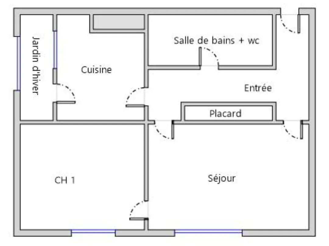 Appartement 2 pièces de 43m² à POISSY avec balcon et cave, idéal investissement