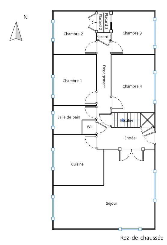 Vente Pavillon T5 de 100 m² avec garage et terrasse à Bourbonne les Bains 