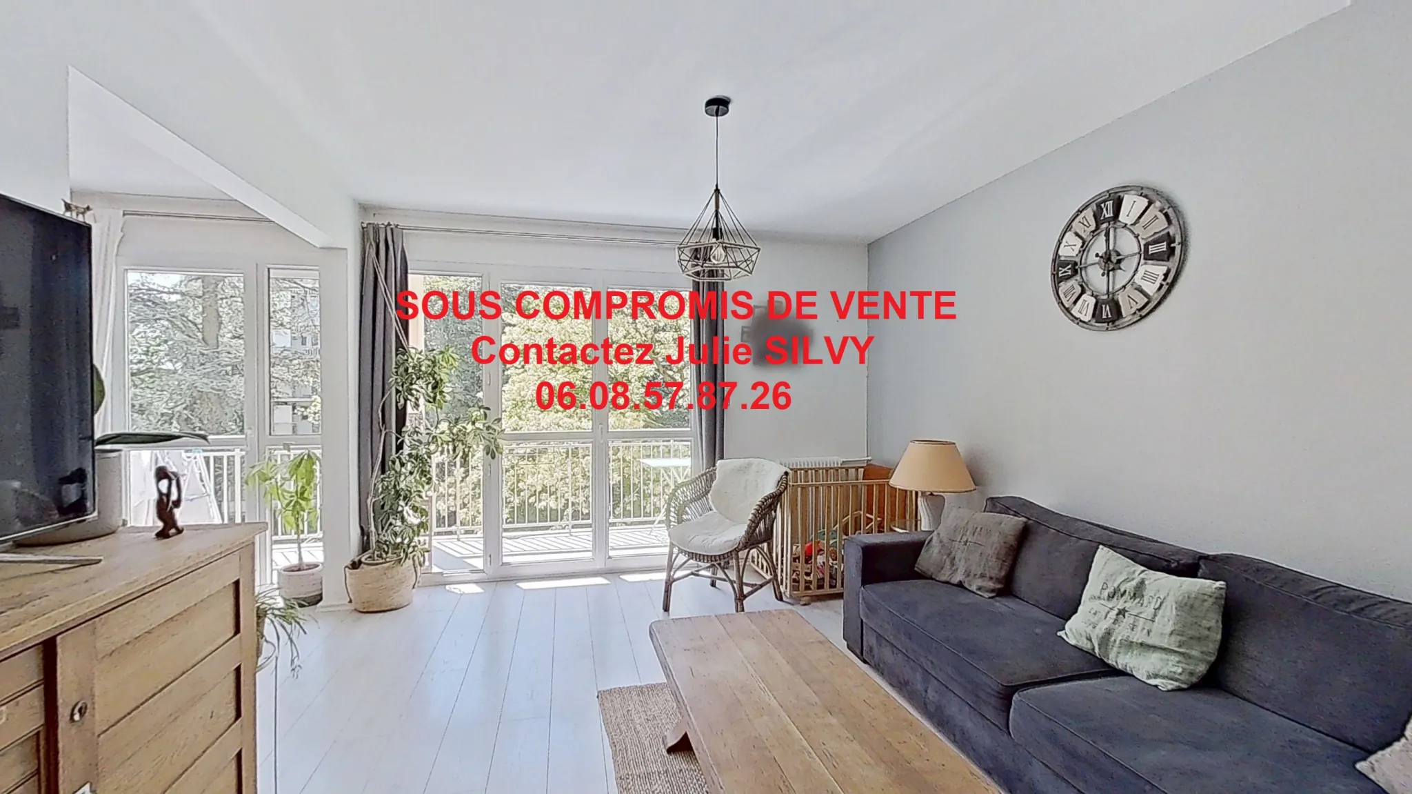À vendre appartement lumineux de 71,31 m² à Sainte-Foy-lès-Lyon avec Balcons, Cave et Parking