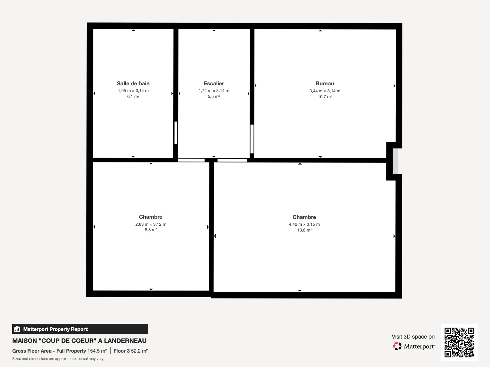 Maison de ville 3 chambres avec vue rivière à Landerneau 