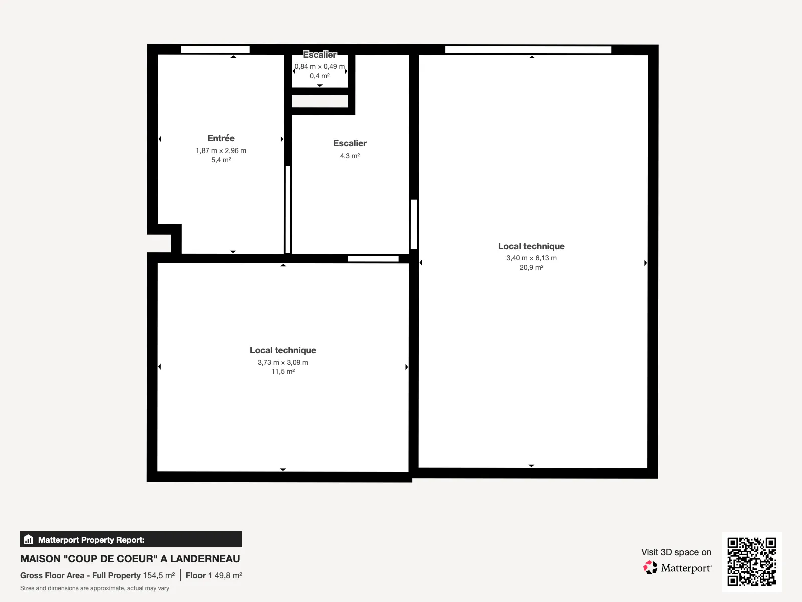 Maison de ville 3 chambres avec vue rivière à Landerneau 