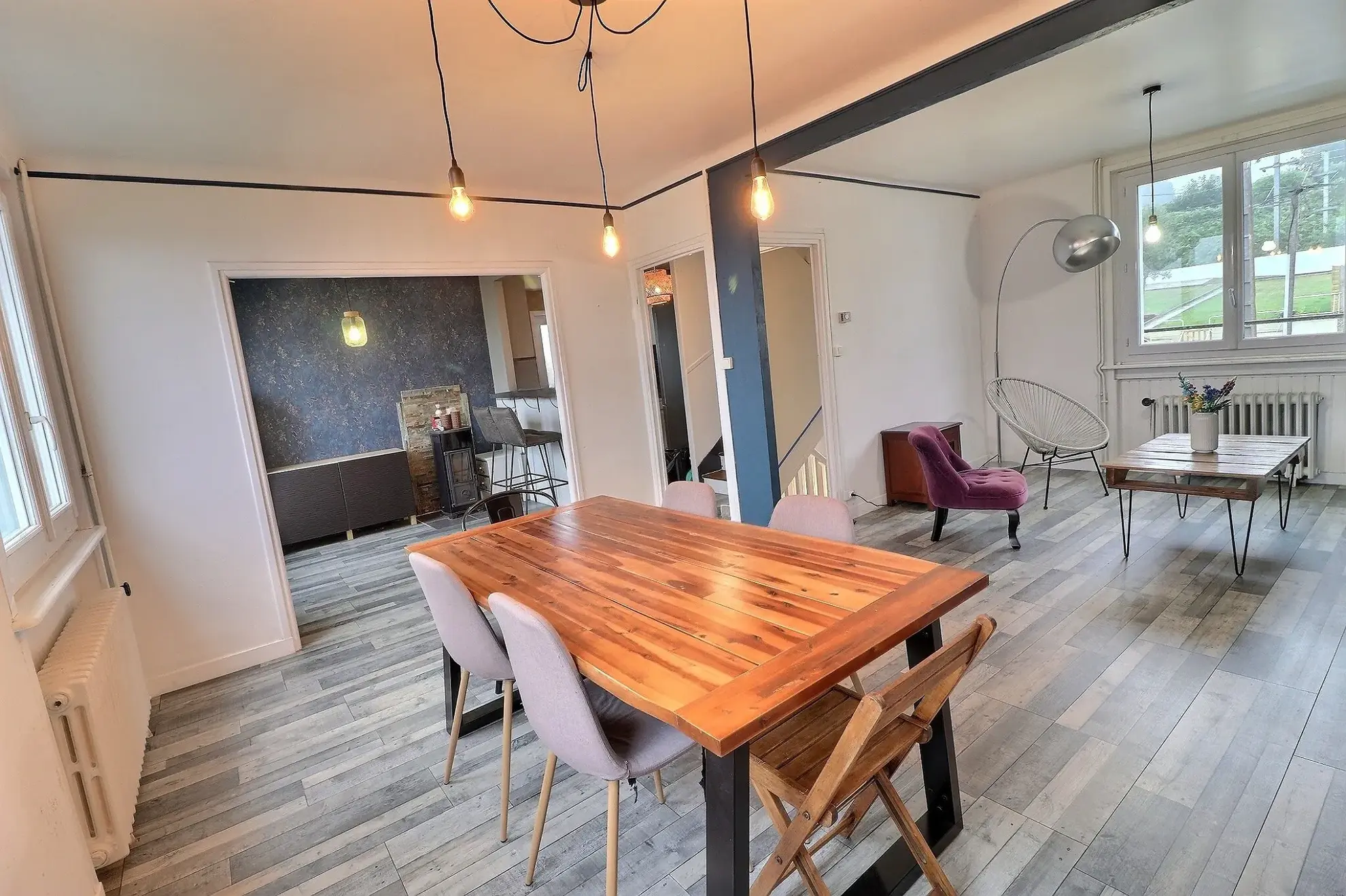 Maison de ville 3 chambres avec vue rivière à Landerneau 