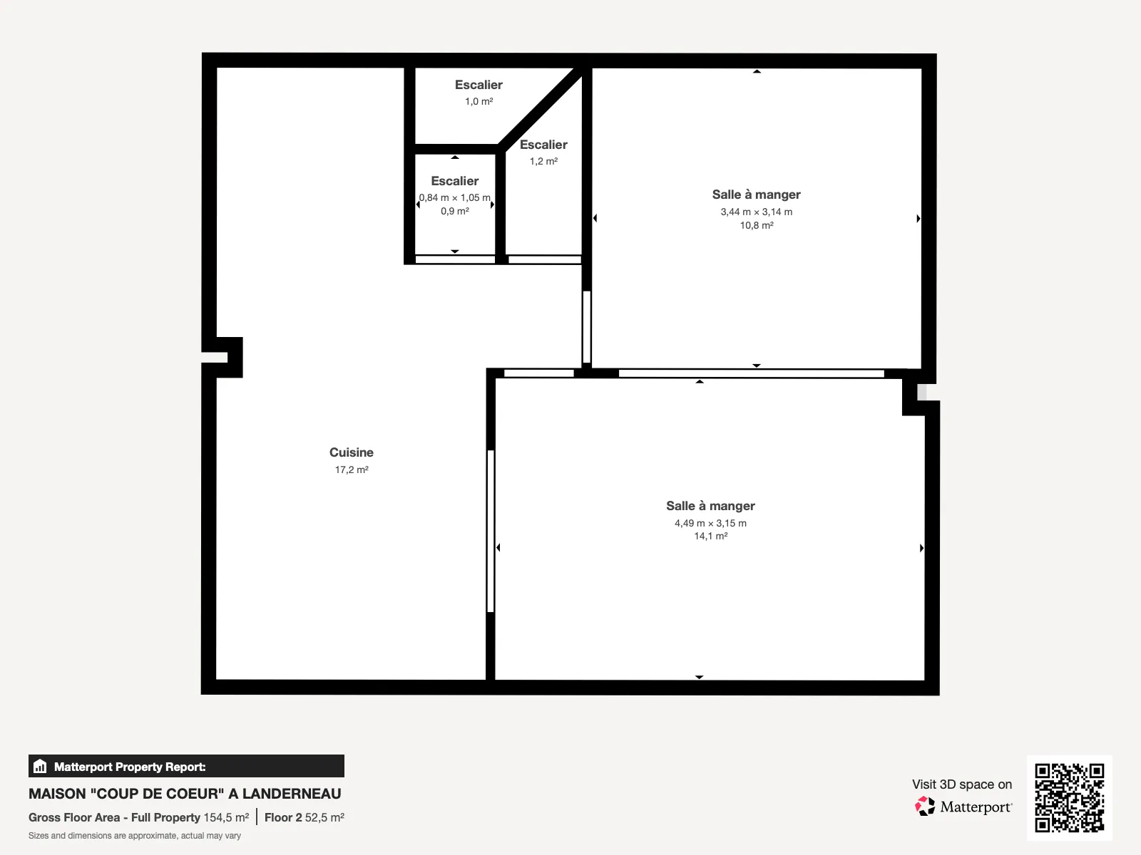 Maison de ville 3 chambres avec vue rivière à Landerneau 