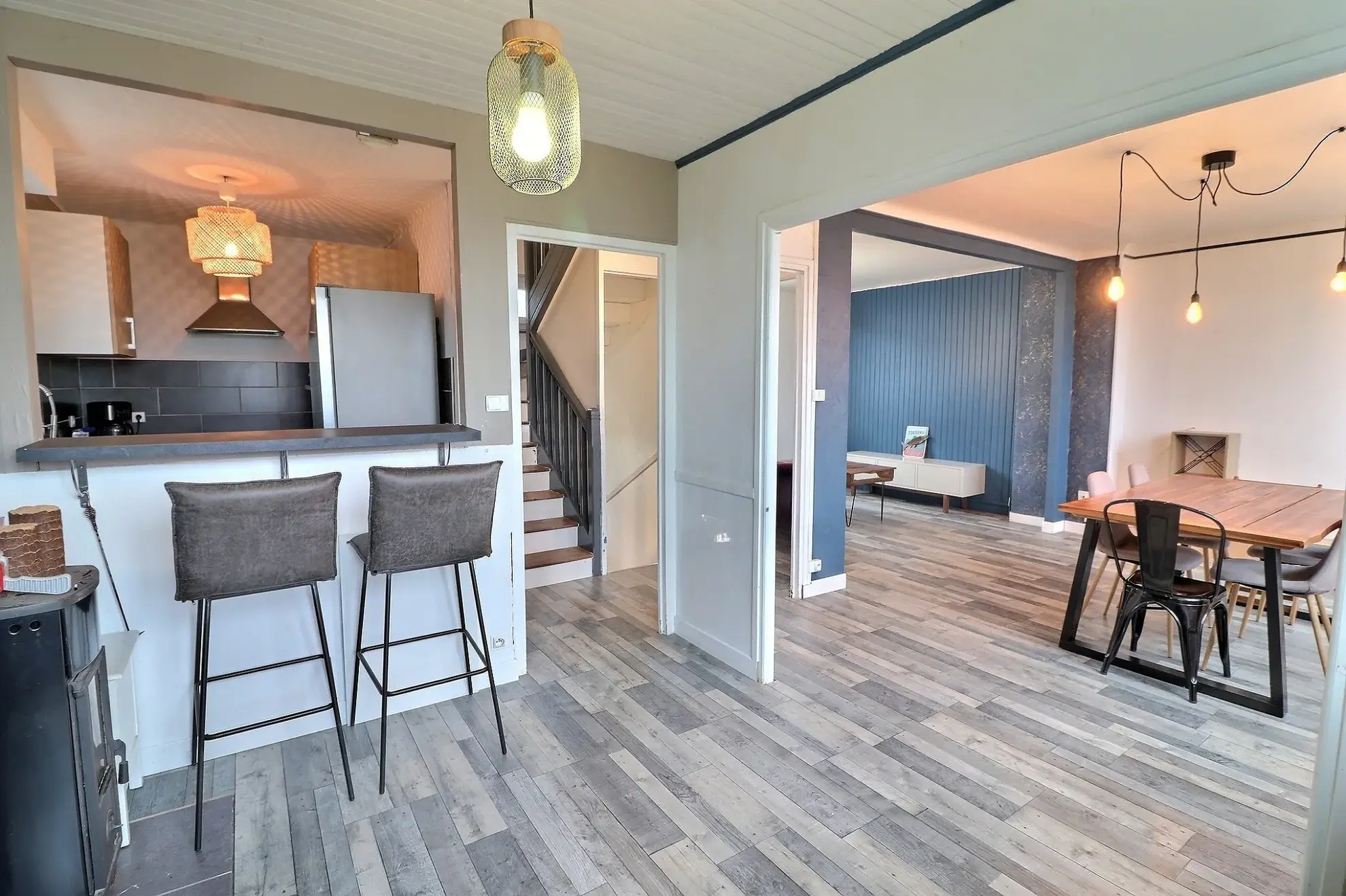 Maison de ville 3 chambres avec vue rivière à Landerneau 