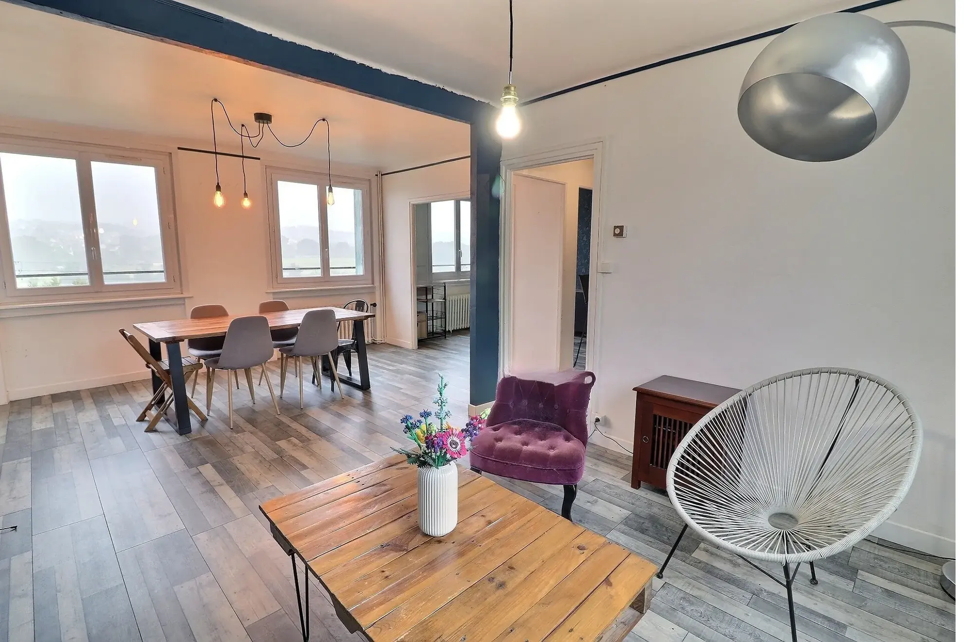 Maison de ville 3 chambres avec vue rivière à Landerneau 