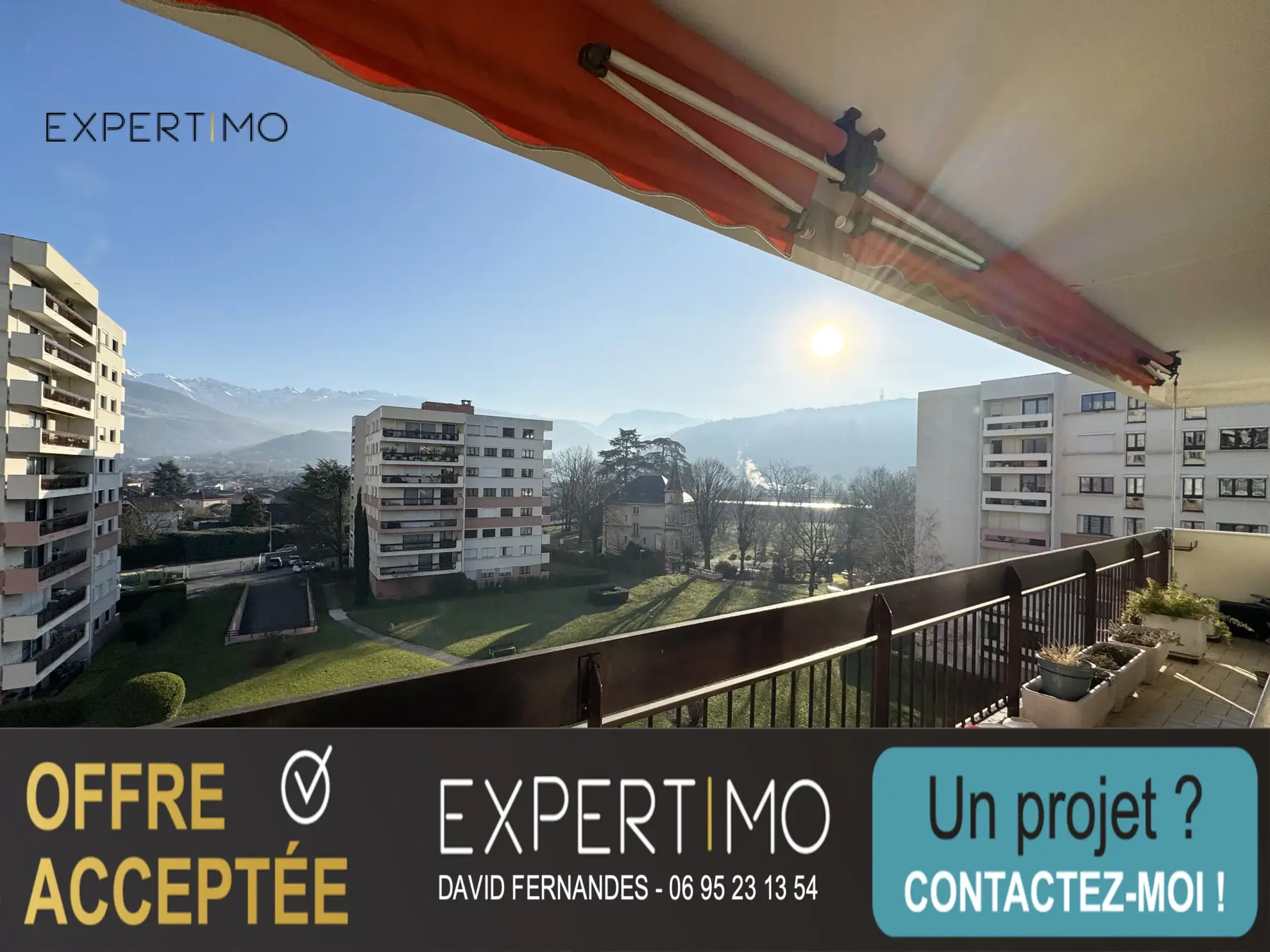 Appartement T3 de 68 m² avec balcon à Échirolles proche de la frange verte