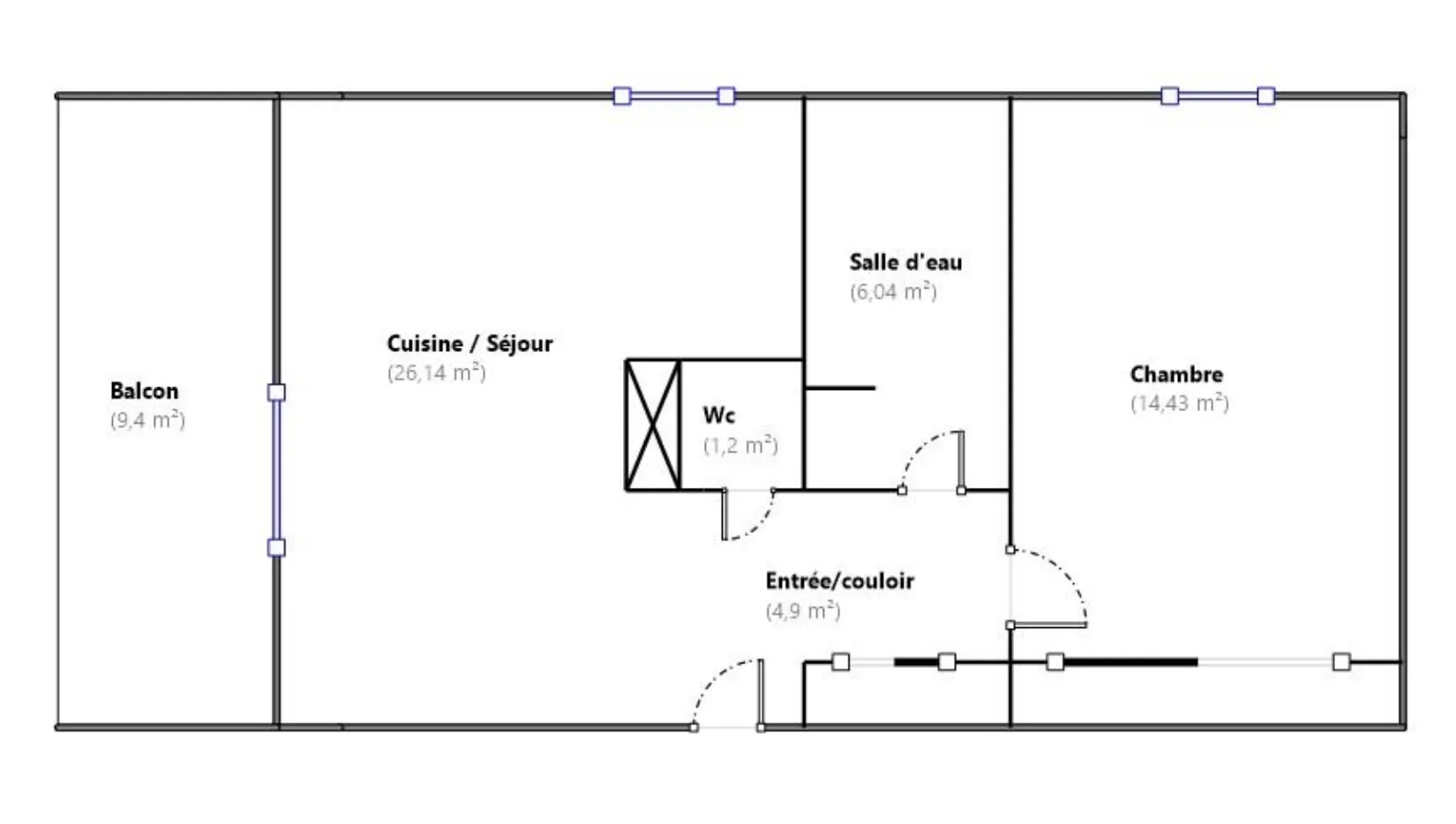 Appartement T2 à Irigny avec balcon, garage et vue dégagée - Dernier étage