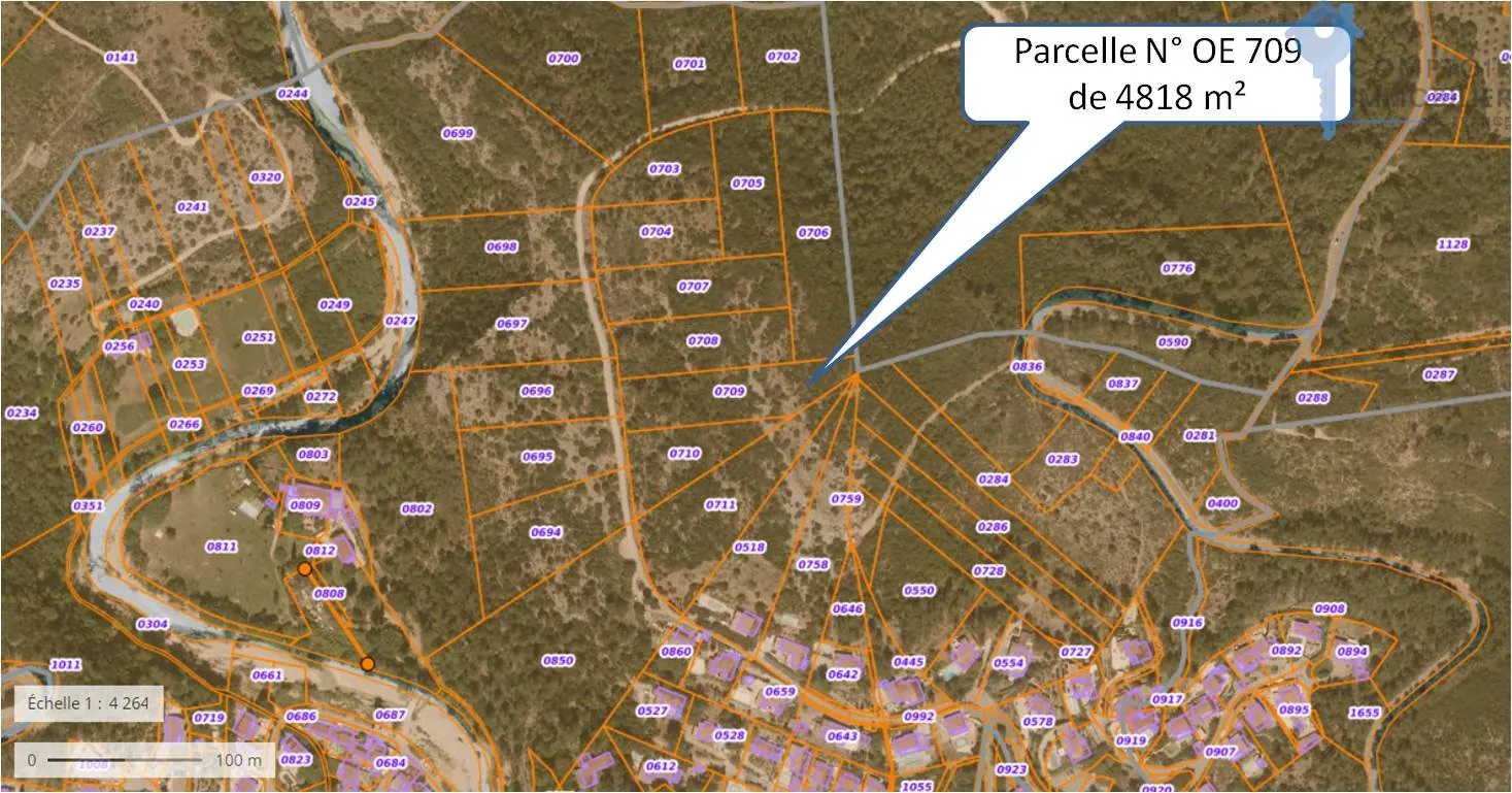 Terrain non constructible de 4818 m² à Taradeau avec vue panoramique 
