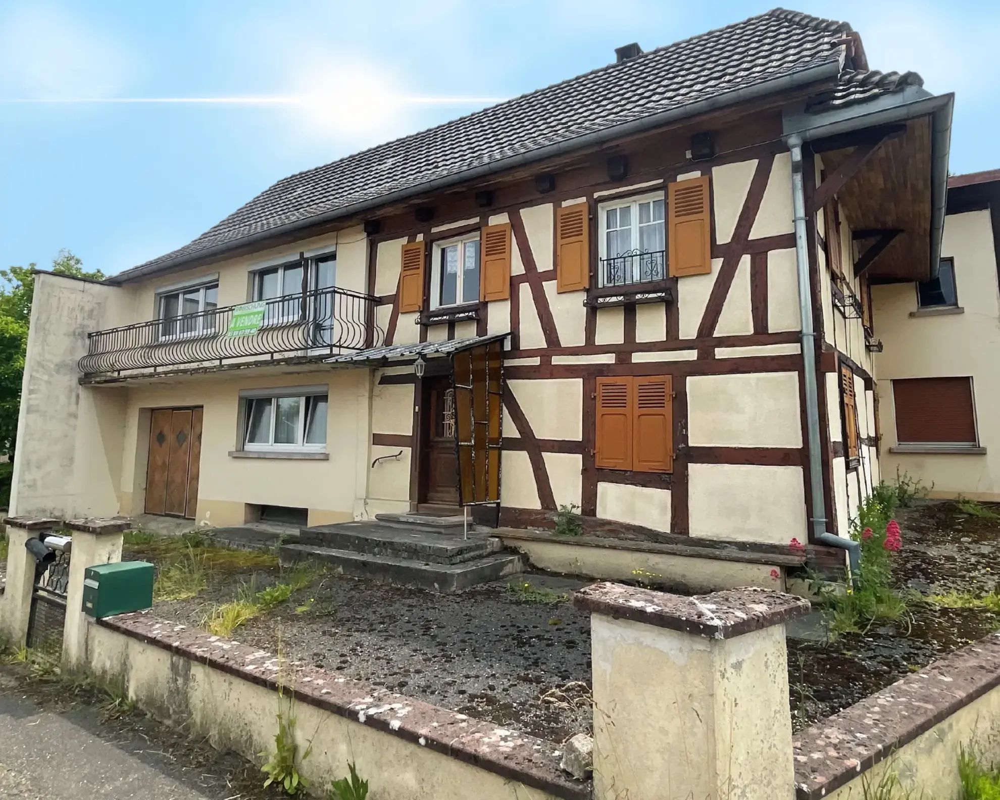 Maison à Manspach de 151 m2 avec potentiel de rénovation et terrasse couverte