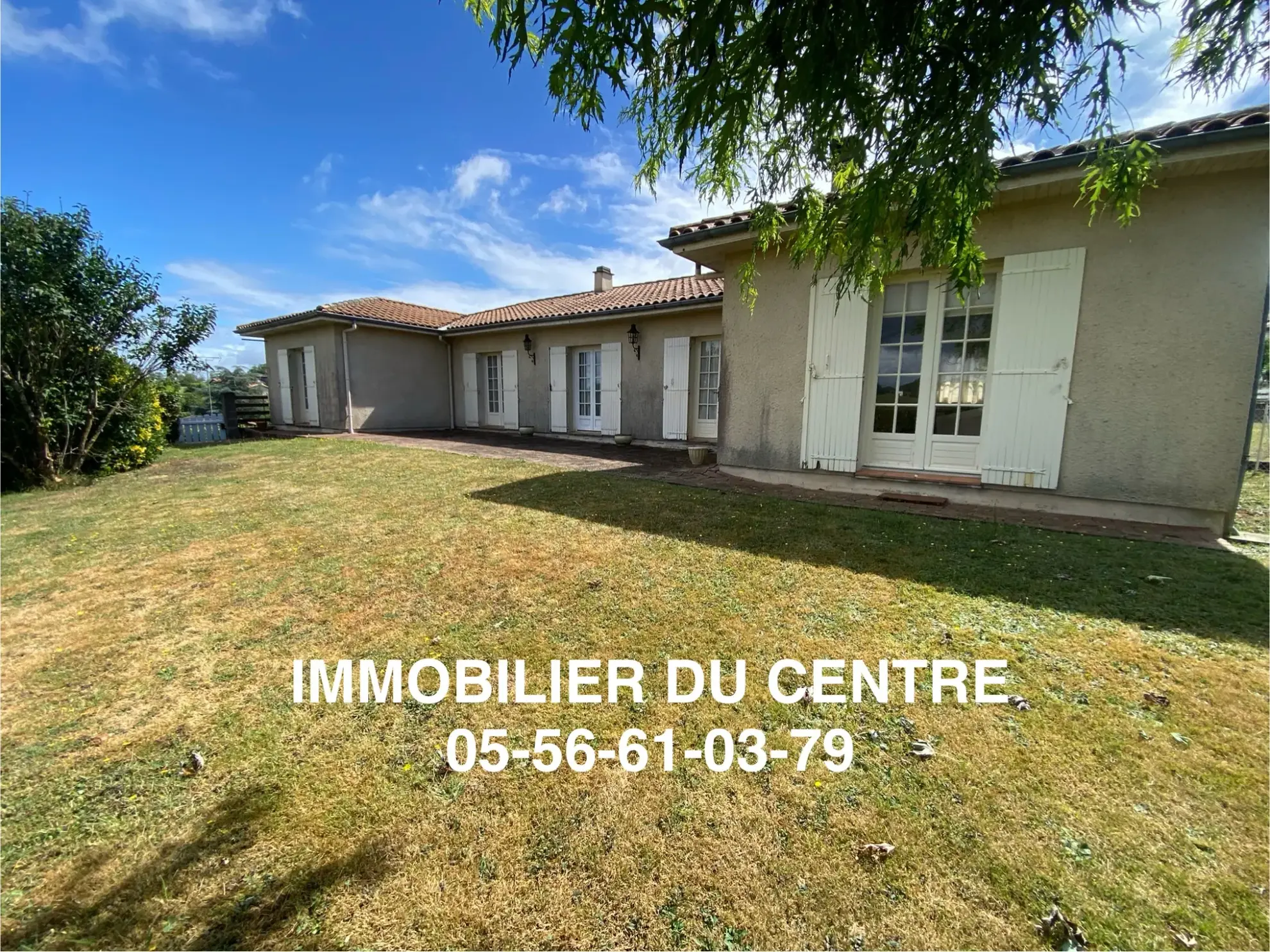 Villa de 160 m² proche centre-ville de La Réole avec 4 chambres et garage
