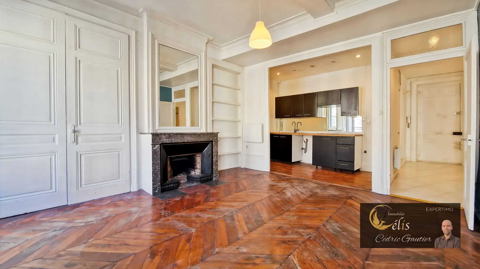 Appartement lumineux de 59 m² à Lyon, idéal pour rénovation, à proximité des métros et commerces 