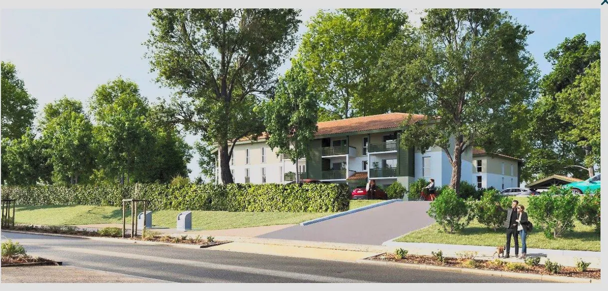 Appartement neuf T3 de 62m² à Castets avec terrasse ou jardin