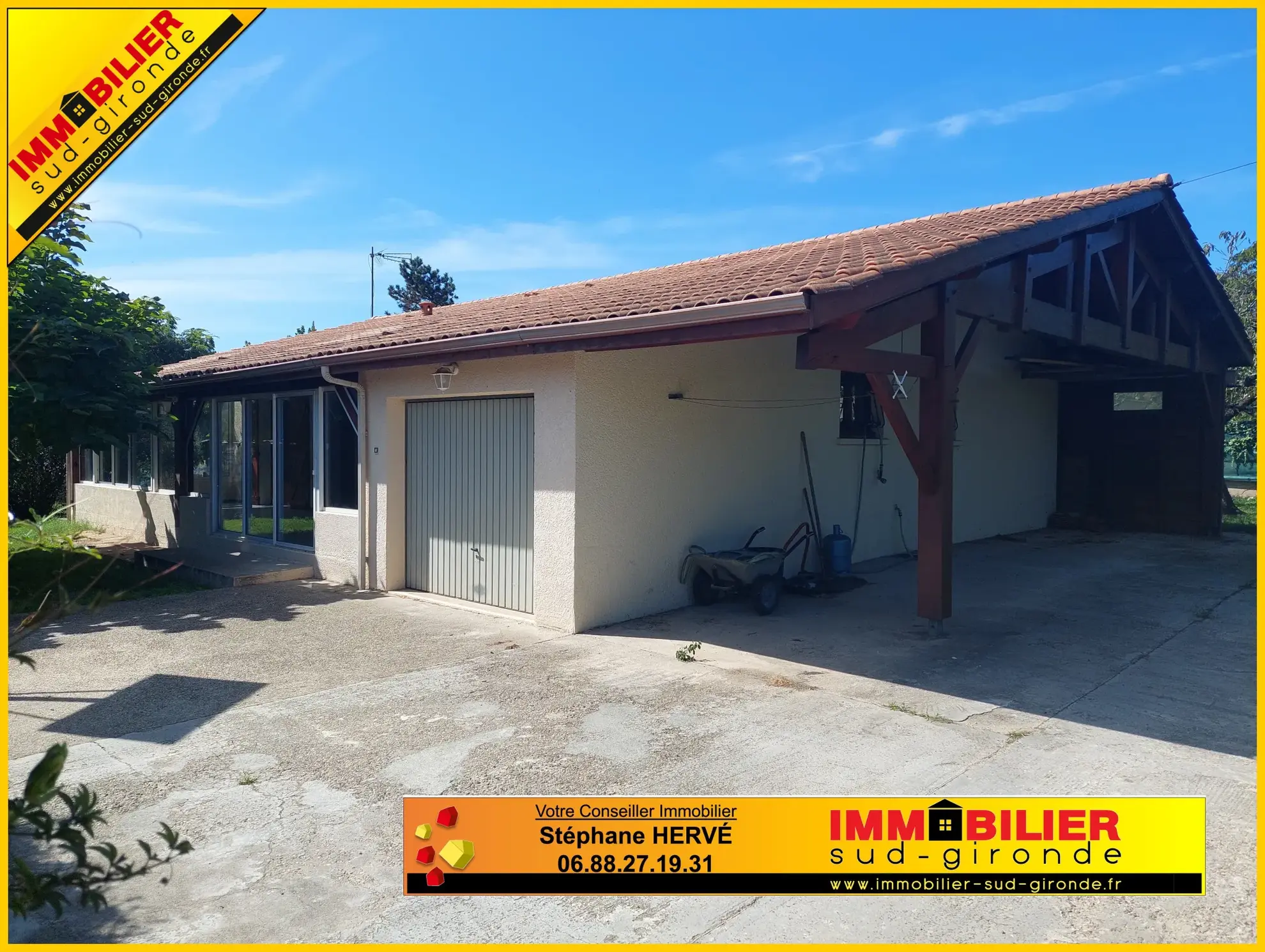 Maison à vendre à Langon de 117 m² avec véranda et jardin clos