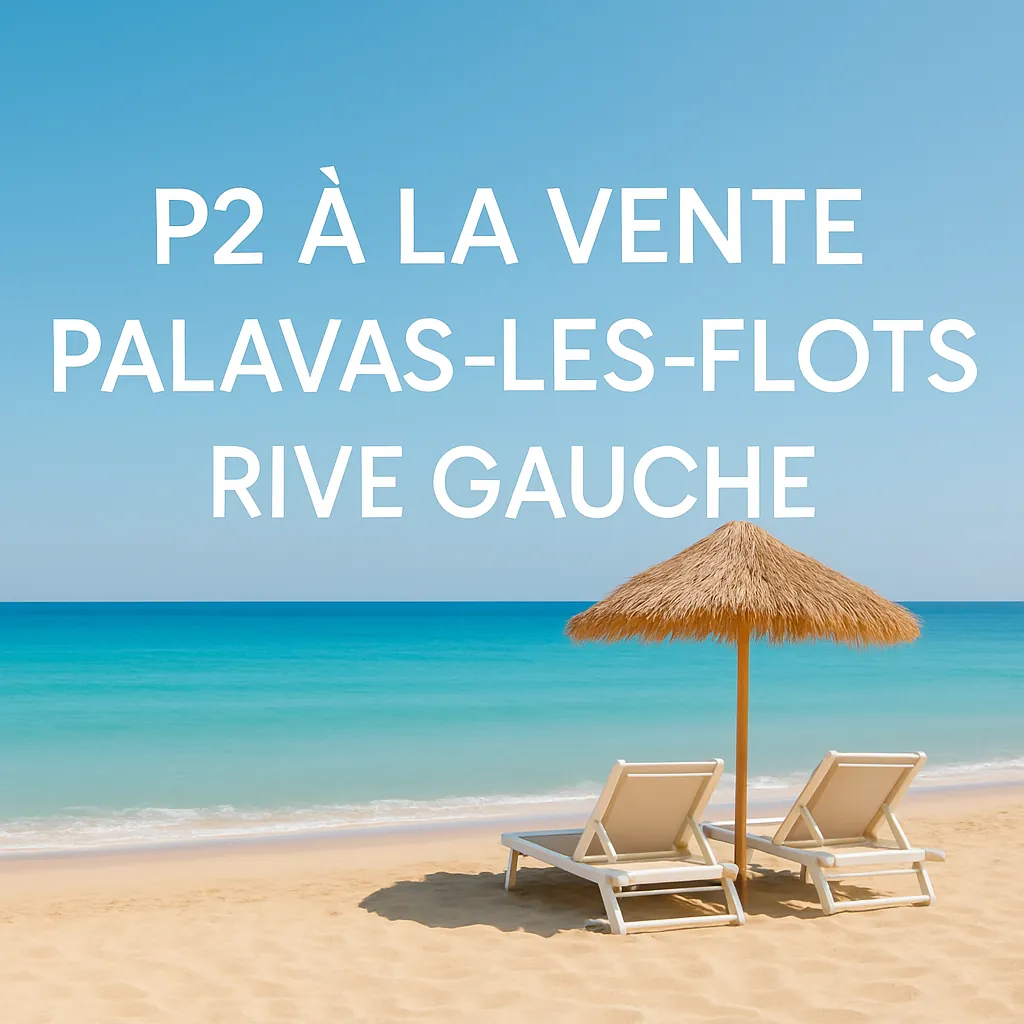 Appartement de 37 m² avec vue mer à Palavas-les-Flots pour vente ou investissement 