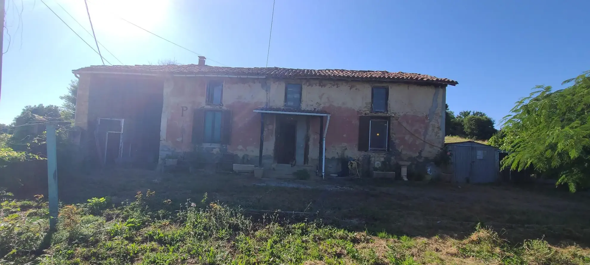 Maison en pierre à rénover avec vue sur les Pyrénées à Liéoux 31800 