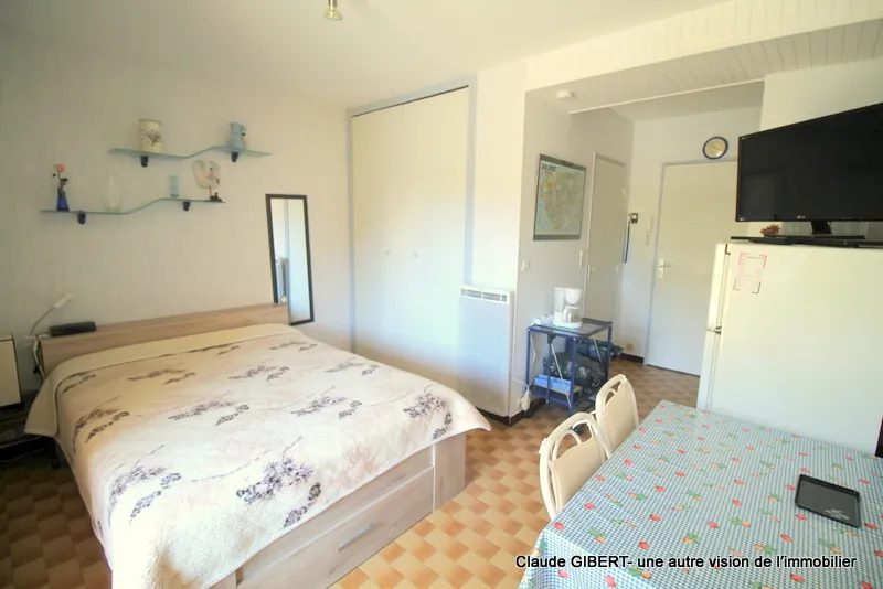 Appartement T1 de 19 m² avec terrasse à Balaruc-les-Bains, proche thermes et commodités