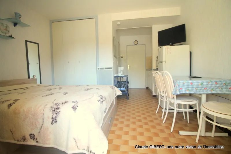 Appartement T1 de 19 m² avec terrasse à Balaruc-les-Bains, proche thermes et commodités 