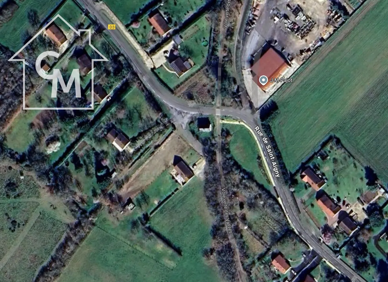 Terrain constructible de 1332 m² à Le Blanc en zone UB et A 