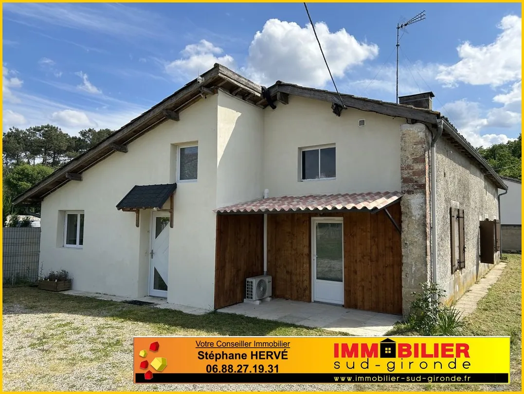 Belle maison en pierre rénovée avec jardin et panneaux solaires à La Réole