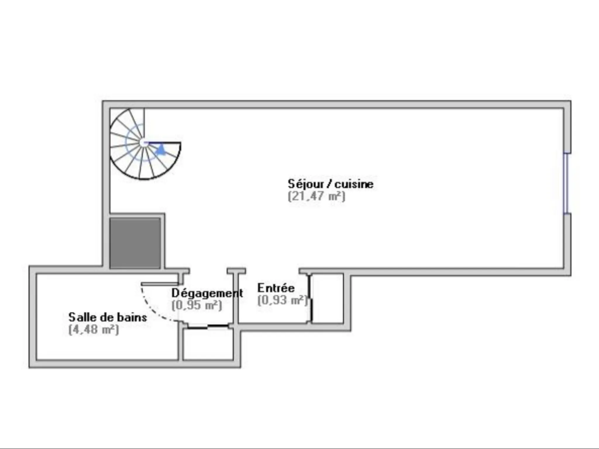 Studio avec mezzanine à Créteil dans résidence de standing 