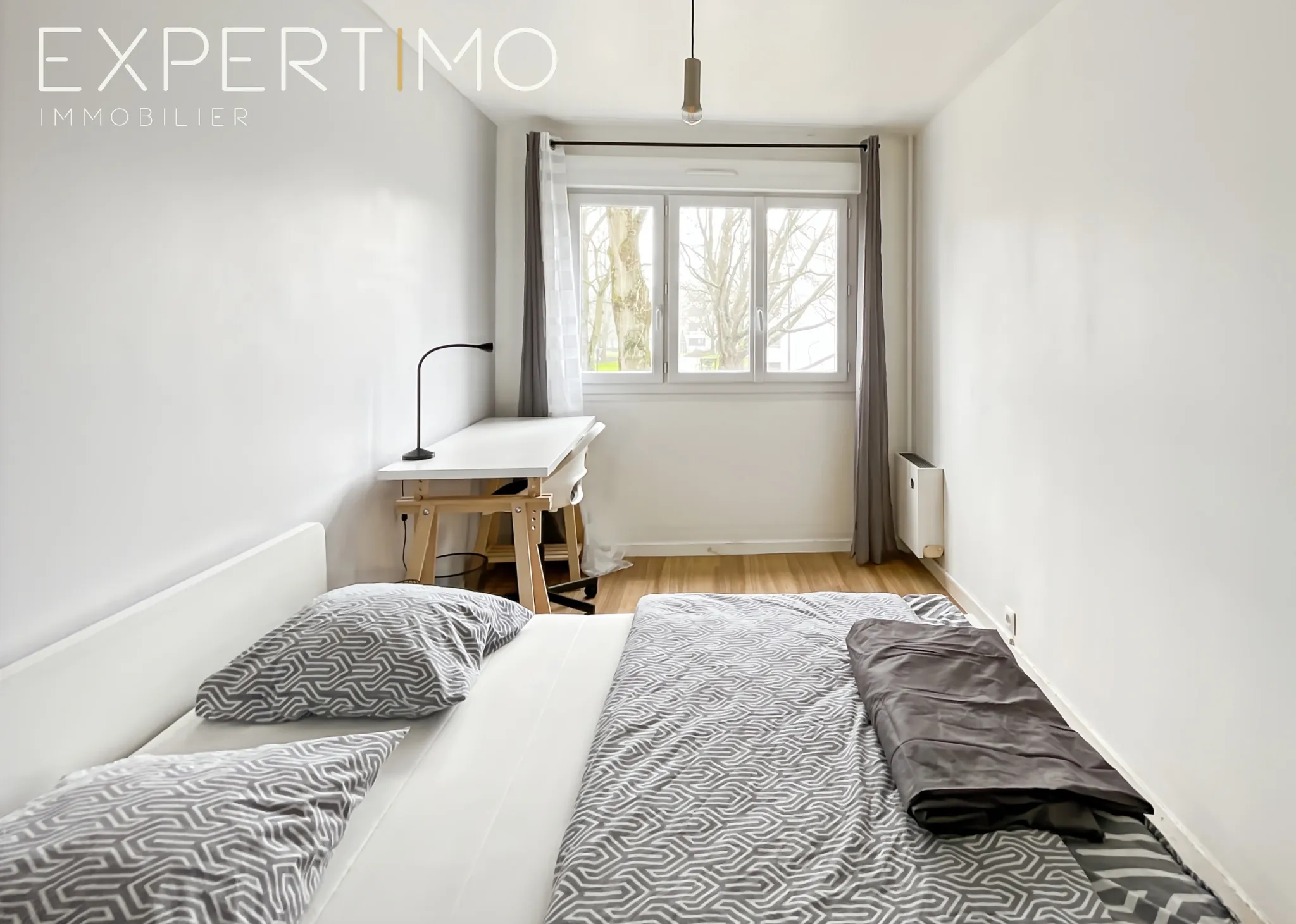 Appartement rénové à Rennes Hôpital Sud avec 4 chambres en colocation, rentabilité 8,8 % 