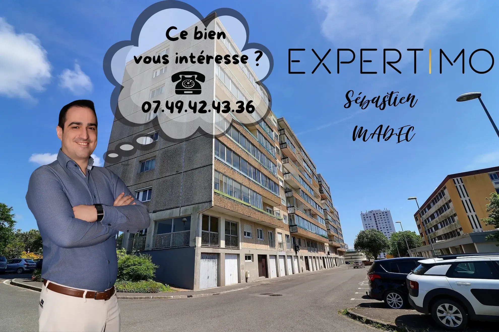 Vente appartement T5 avec ascenseur à Brest Kergoat 