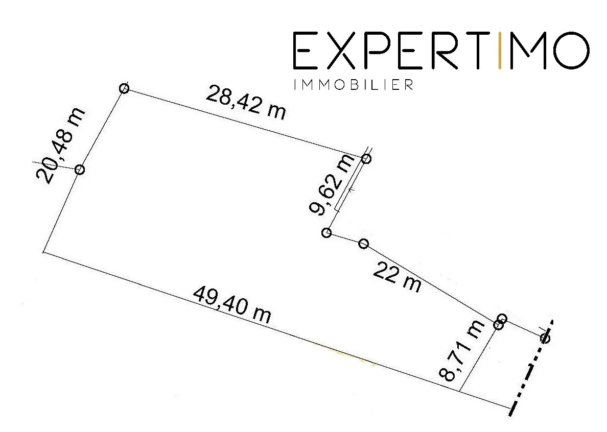 Terrain à bâtir de 1050 m² à Nieuil-l'Espoir avec assainissement collectif 