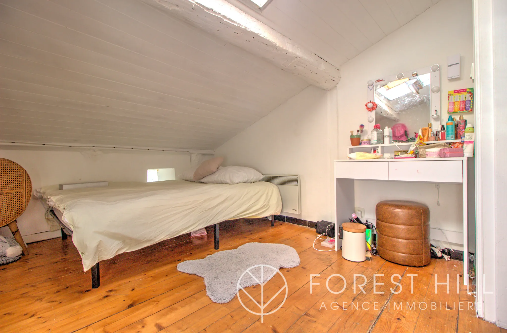 Triplex authentique à Céret avec terrasse et charme du bois et pierre 