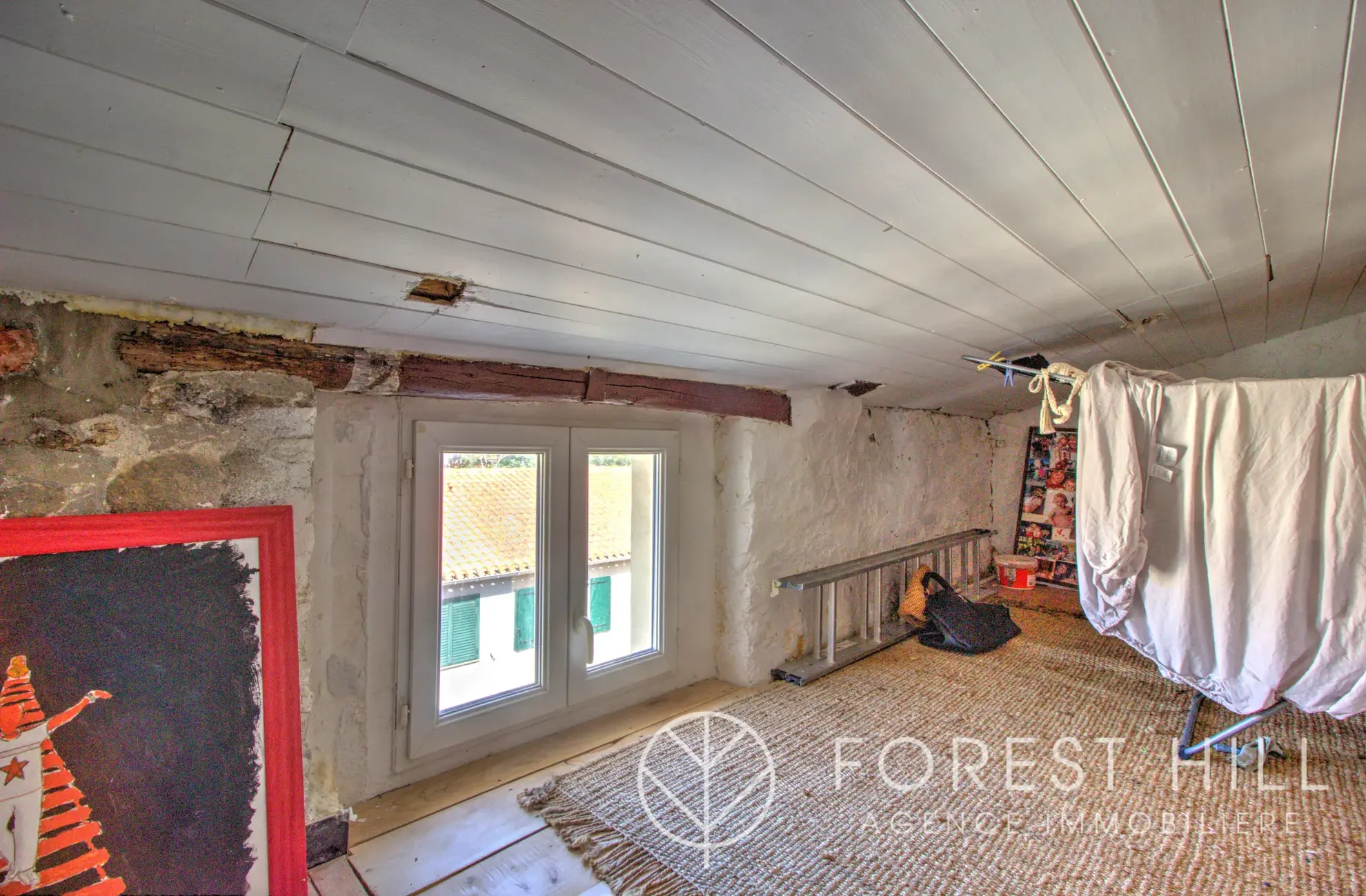 Triplex authentique à Céret avec terrasse et charme du bois et pierre 