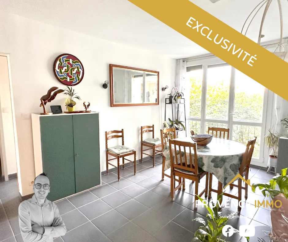 Appartement T4 avec climatisation et isolation 2024 à Salon-de-Provence, résidence sécurisée
