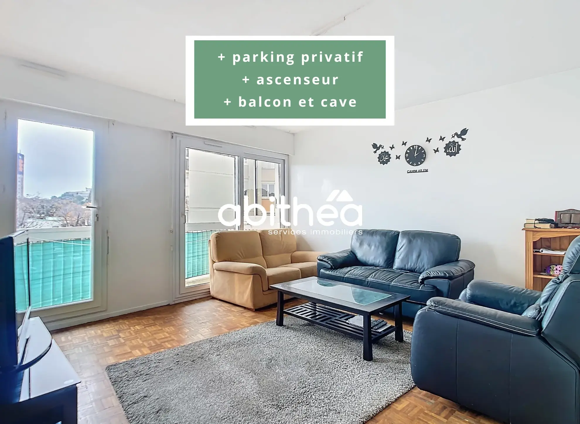 Appartement T3 avec parking, balcon et cave à Béziers - Résidence sécurisée