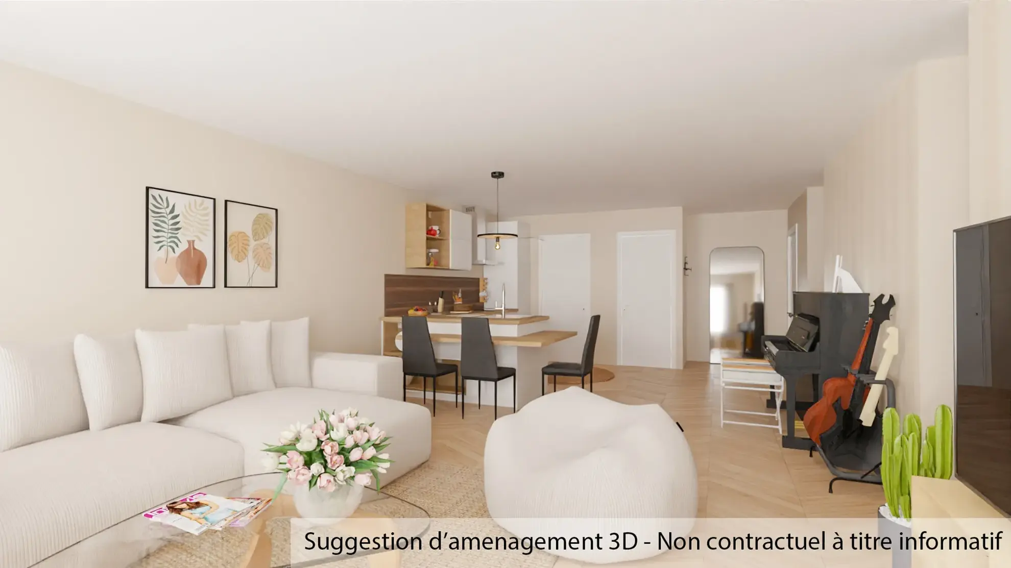 Appartement T3 à Sollies Pont de 83 m² avec grand potentiel au centre-ville 