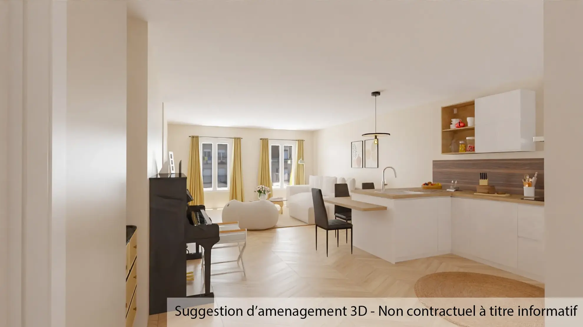 Appartement T3 à Sollies Pont de 83 m² avec grand potentiel au centre-ville 
