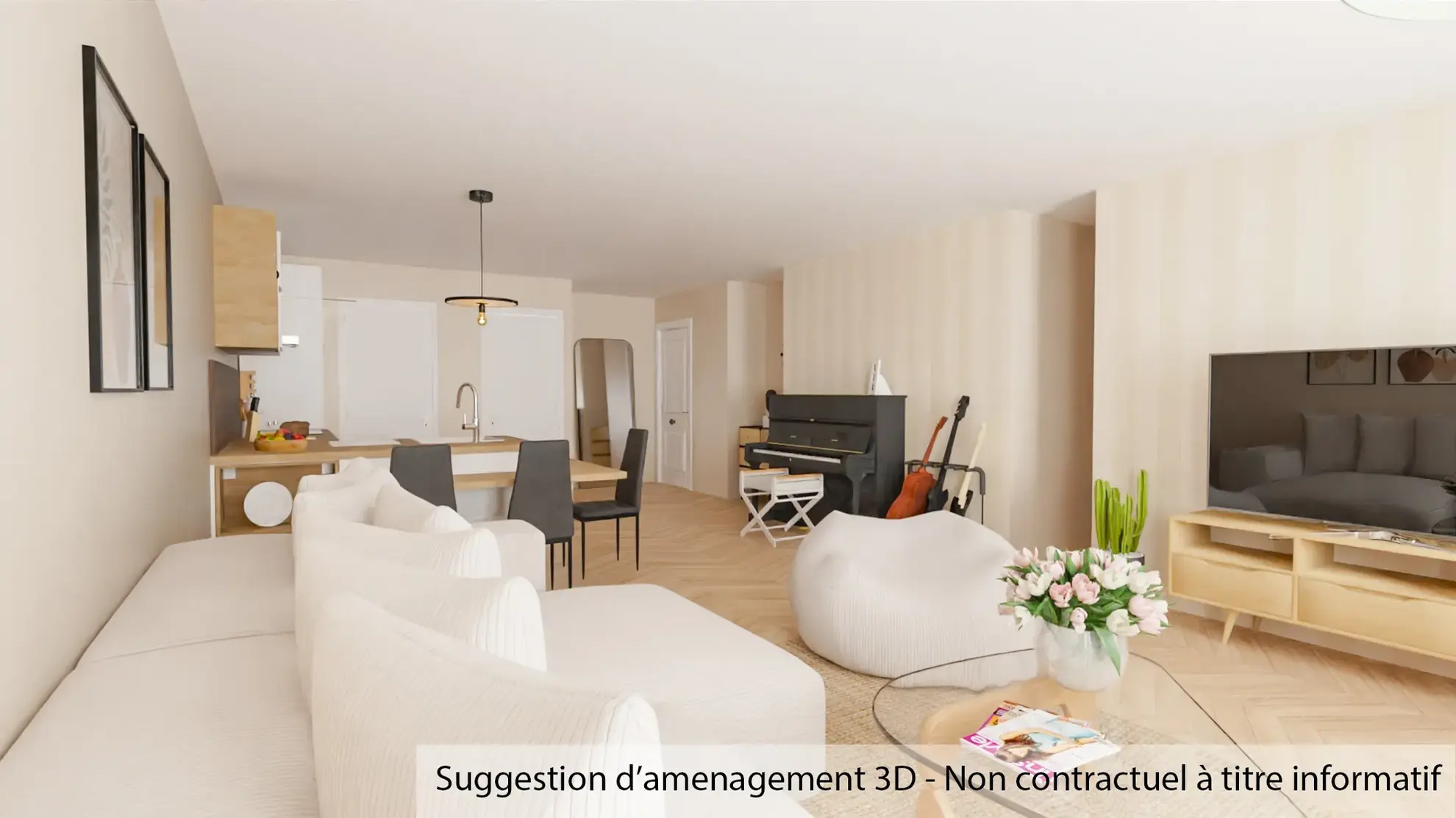 Appartement T3 à Sollies Pont de 83 m² avec grand potentiel au centre-ville 