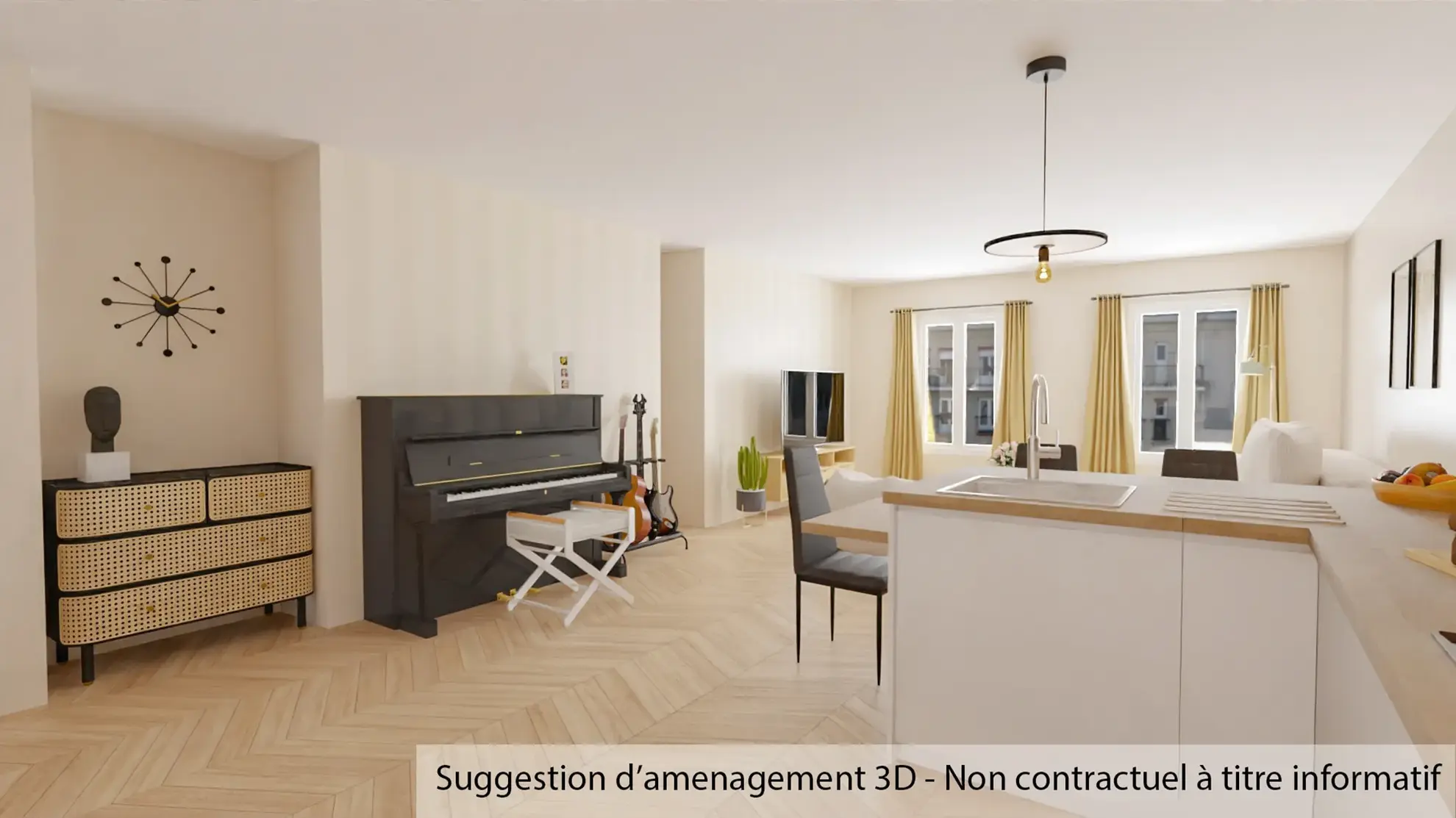 Appartement T3 à Sollies Pont de 83 m² avec grand potentiel au centre-ville 