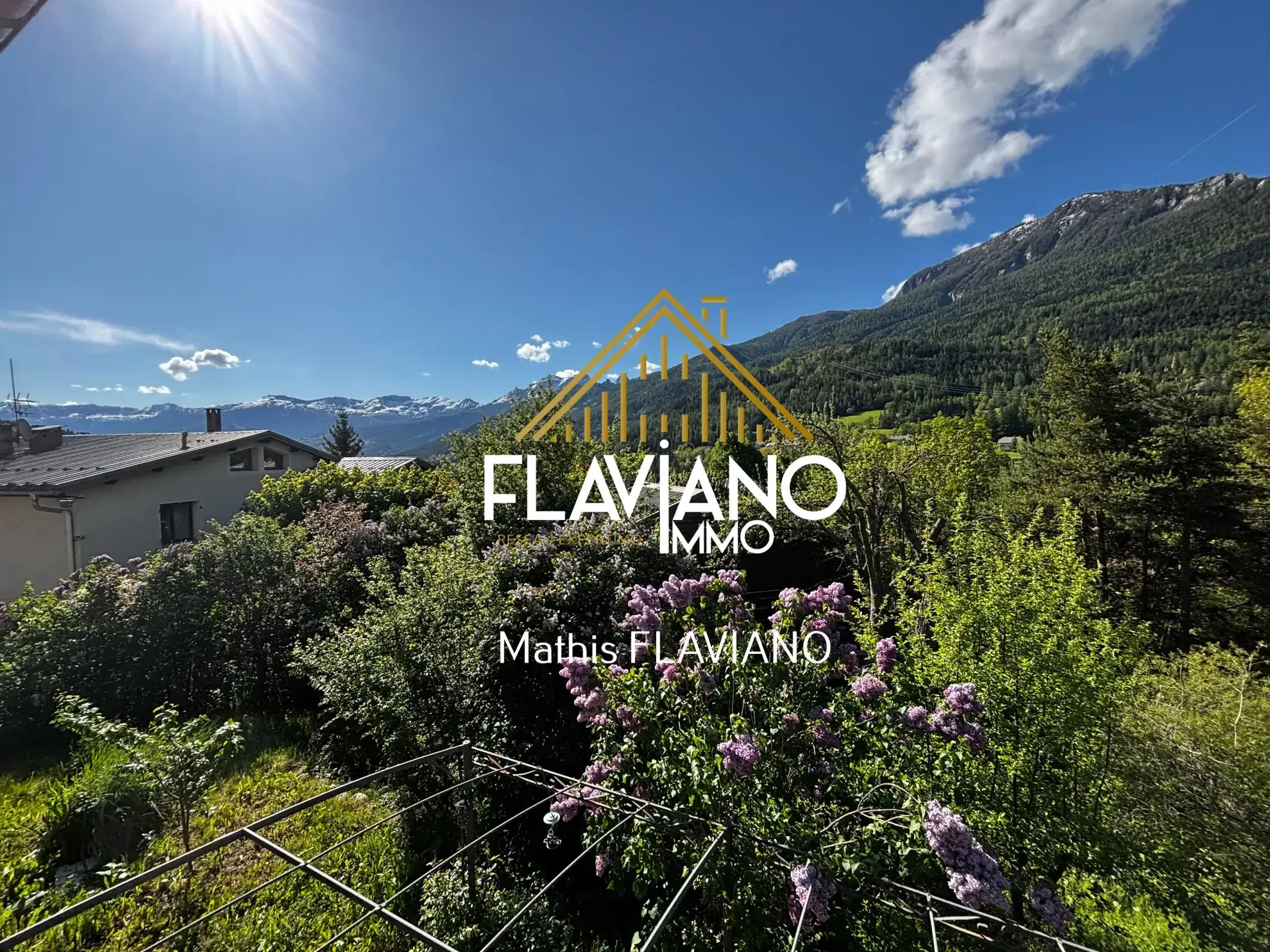 Appartement rénové avec jardin, garage et vue sur les montagnes à Barcelonnette