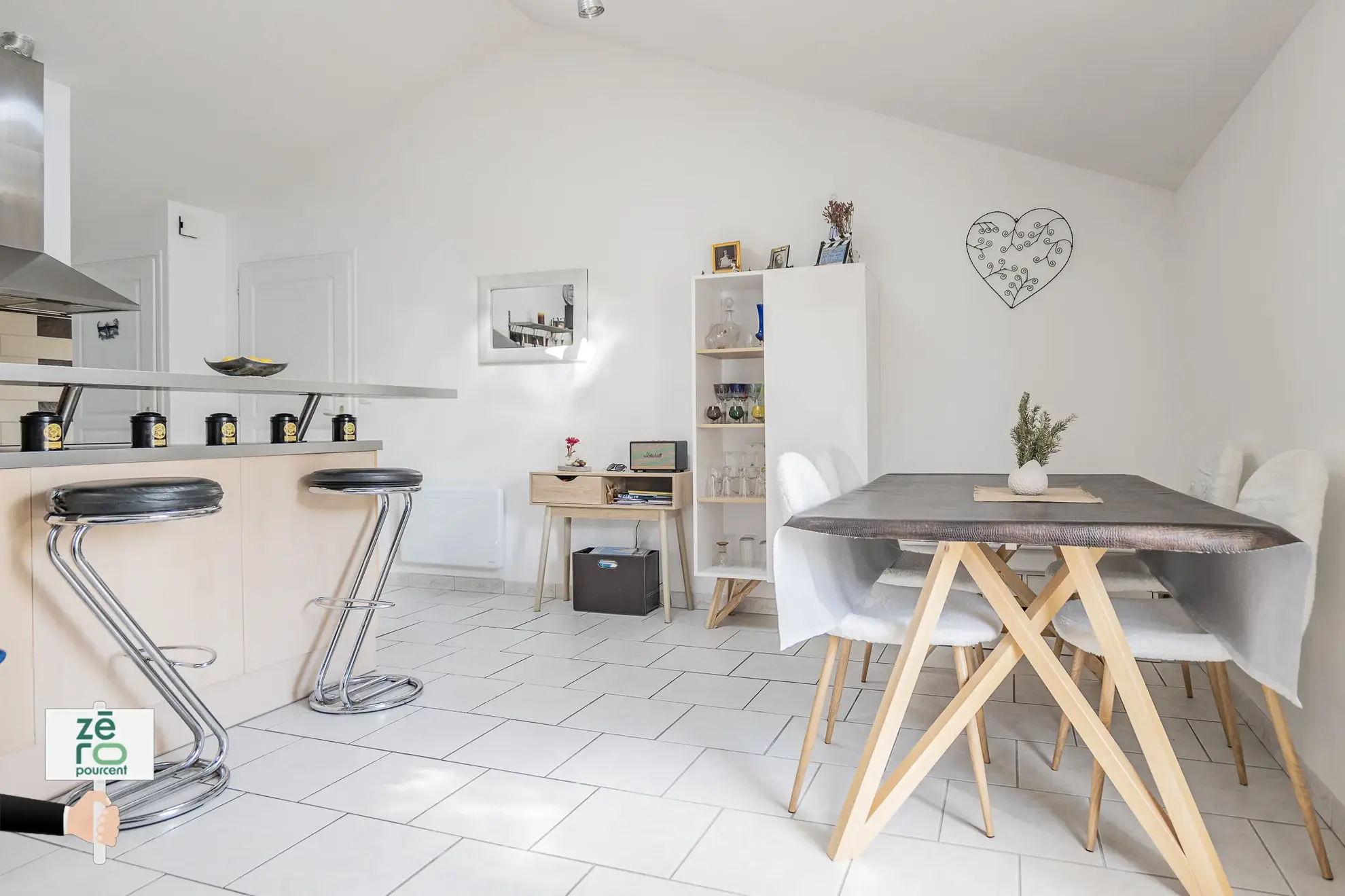 Maison de ville à Luçon avec 3 chambres, lumineuse et sans charges 