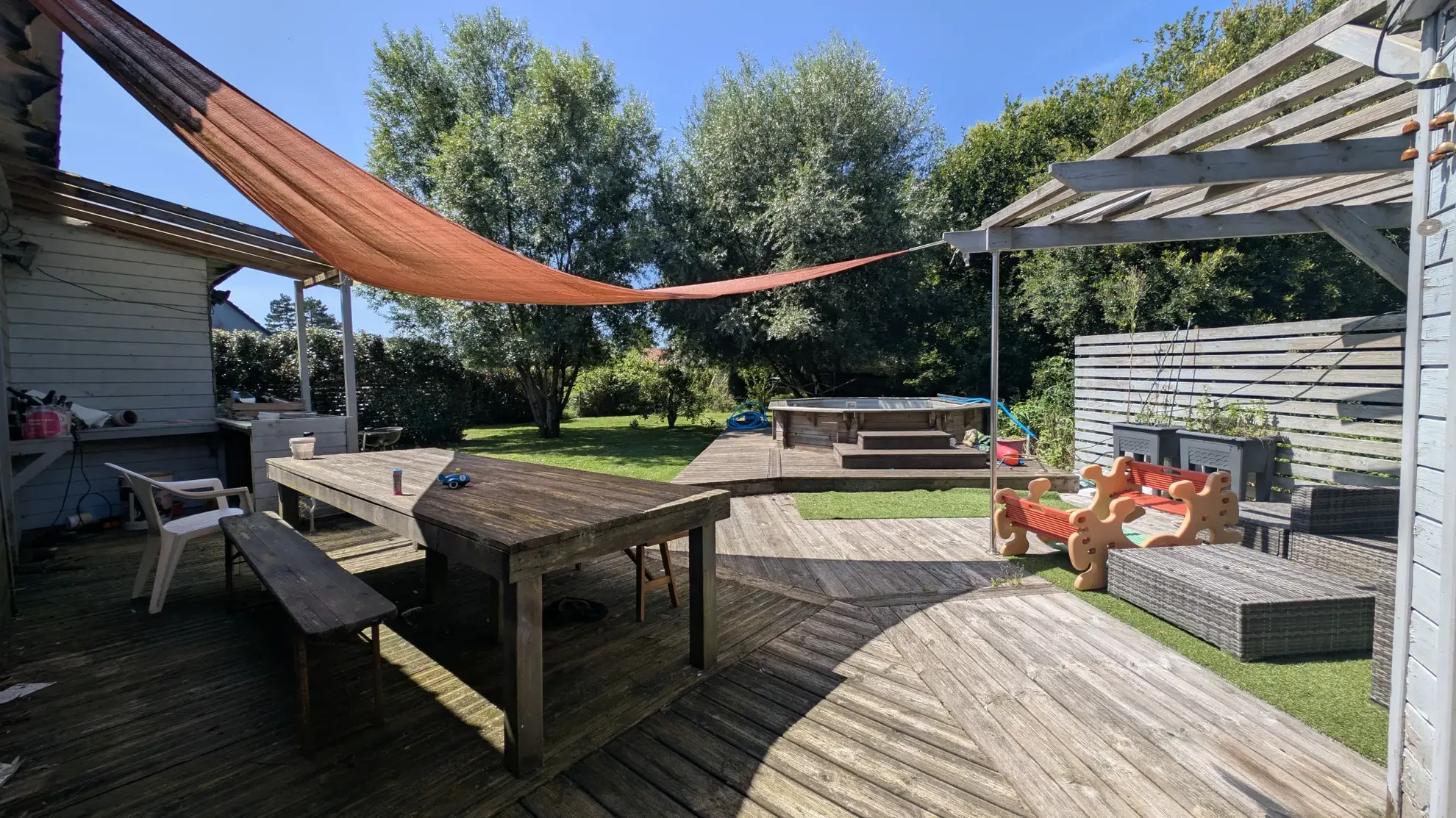 Longère avec piscine, jardin et dépendances à Quend - Charmante maison rénovée 130 m²