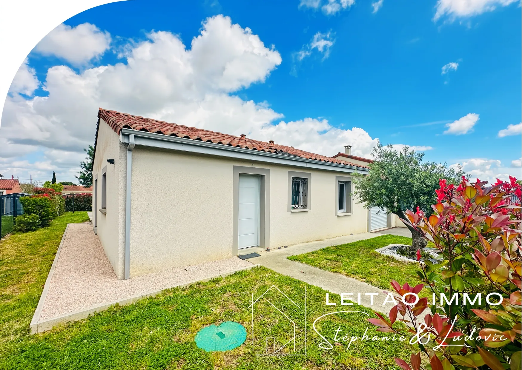 Maison individuelle avec piscine à Poucharramet, 94 m², récent et calmes environnements 