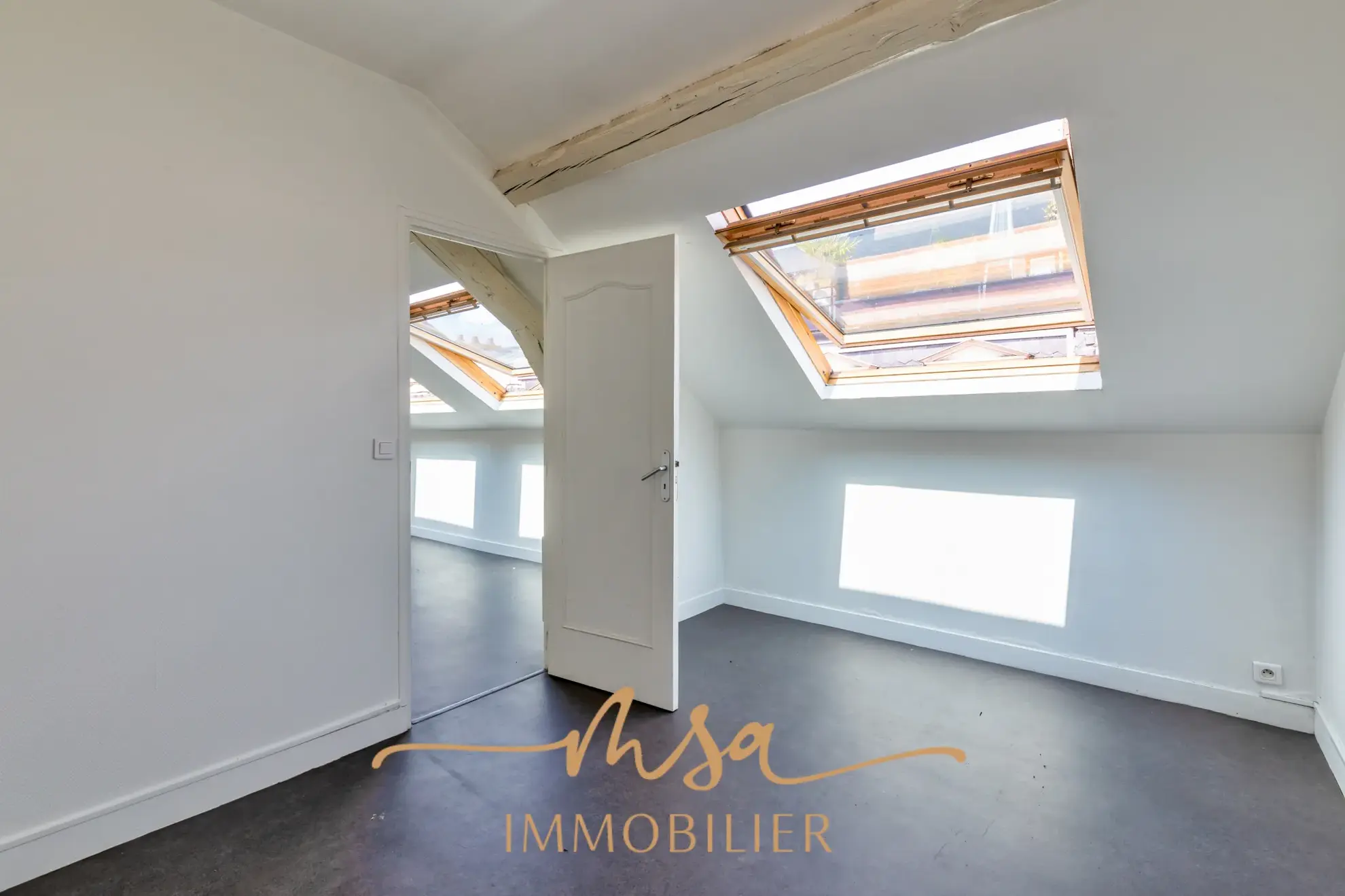 Appartement F2 lumineux de 41 m² à Rouen, dernier étage, idéal investissement ou première acquisition 