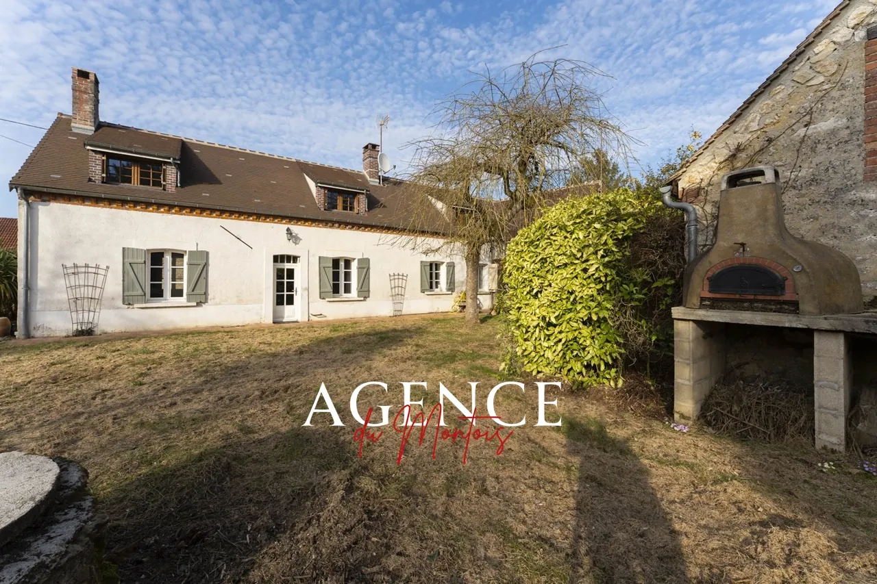 Fermette rénovée de 151 m² avec jardin clos à Gouaix près de Provins 